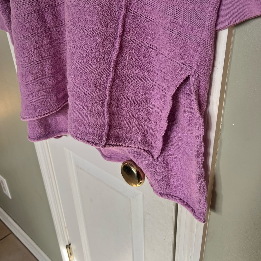 ANTHROPOLOGIE Pilcro Oversized Sweater Lavender Tunic XS b3 - Picture 3 of 7
